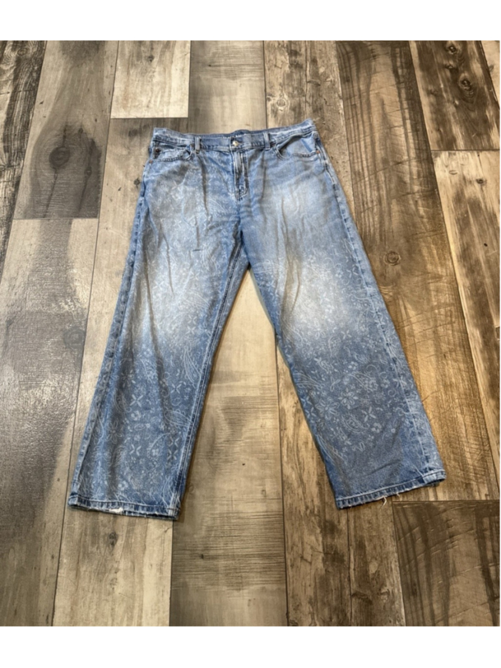 American Eagle Women's strigid Baggy Straight Jean ex boyfriend denim Size 14